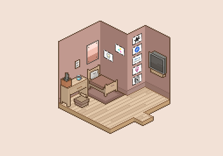 Pixel bedroom